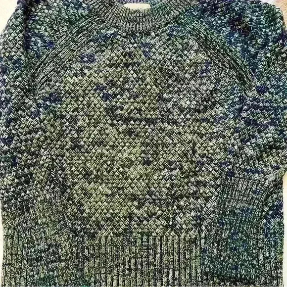 Universal Thread Blue White Heathered Basket Weave Sweater Large - Picture 2 of 4